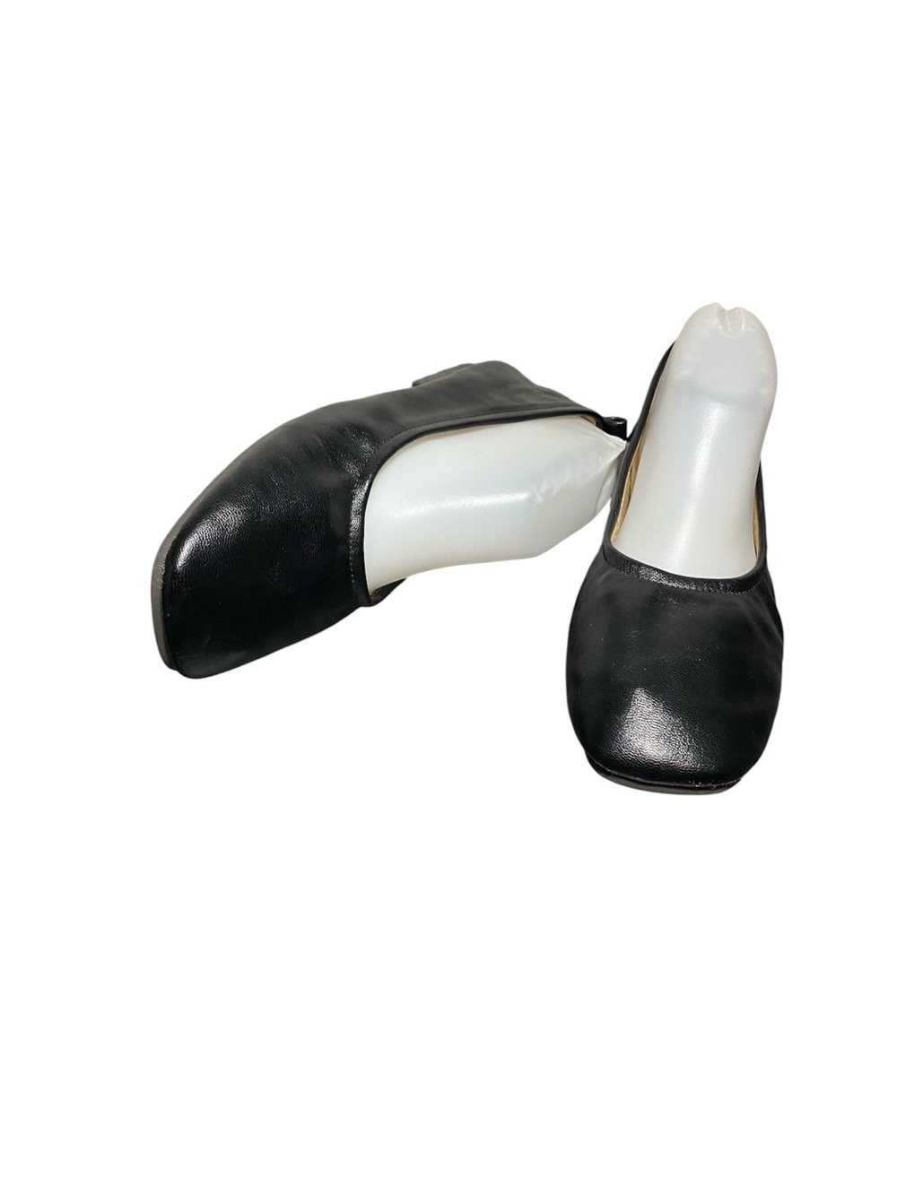 RABOESY Women’s Black Leather Ballet Flats Sz-8.5
